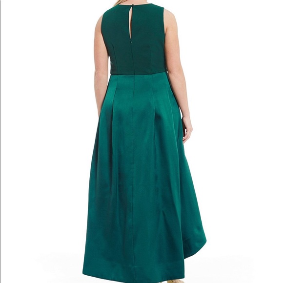 Eliza J emerald high low color block dress - Picture 2 of 4